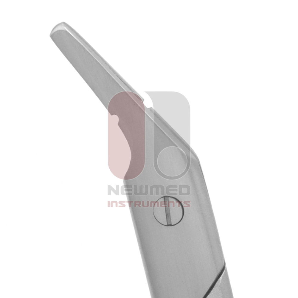 Suture-Wire Scissors - Angled, Serrated | New Med Instruments